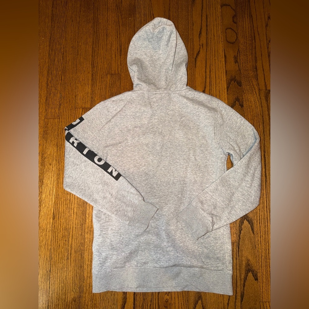 Burton Vault Pullover Hoodie Light Gray Hoodie with Black Accents Size XS - Picture 5 of 8